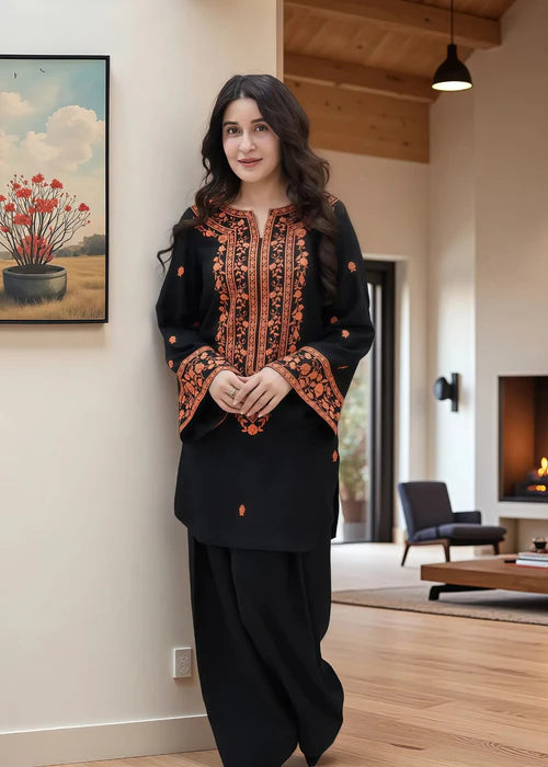 Embroidered Eastern Arabic Lawn 2PC