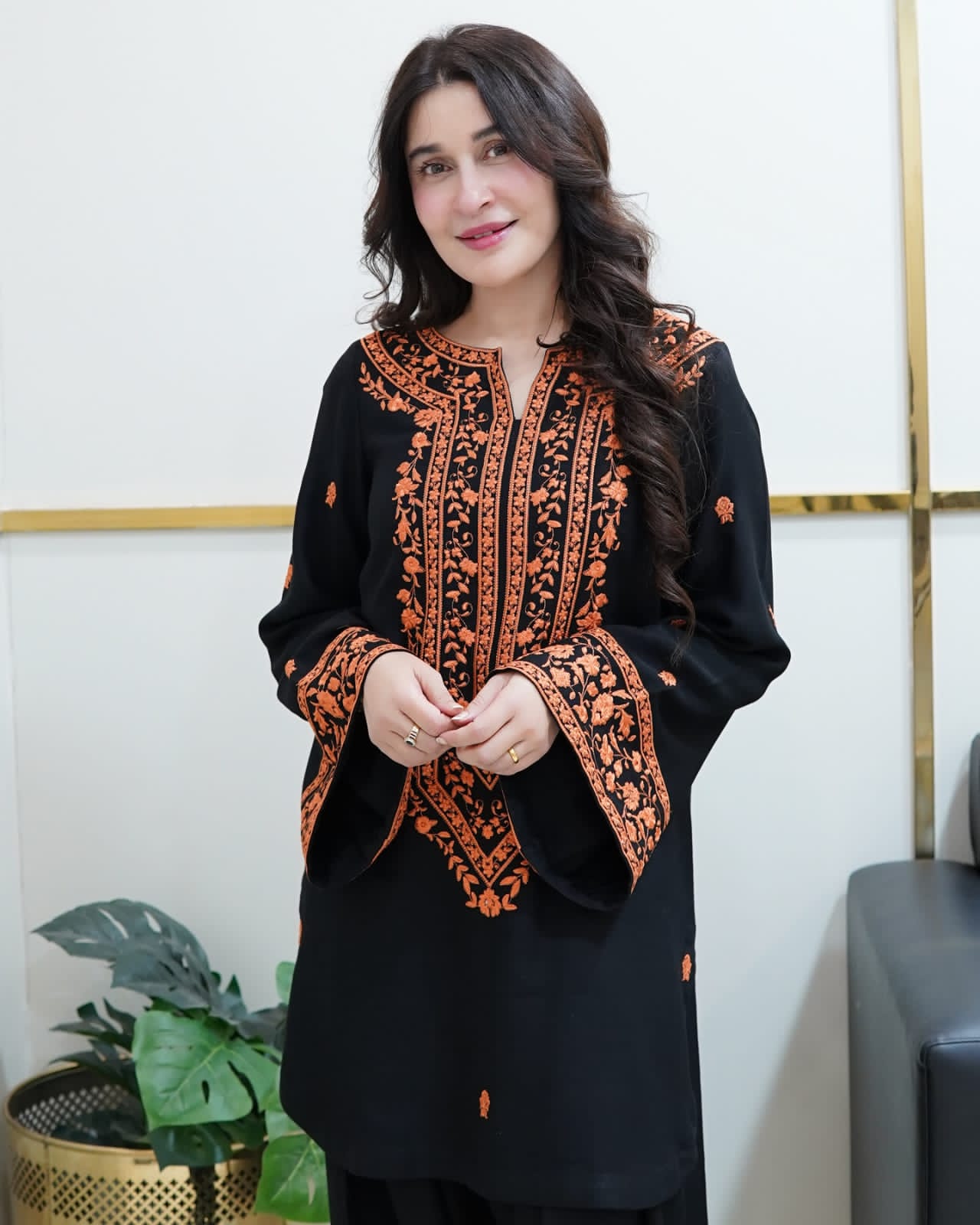 Embroidered Eastern Arabic Lawn 2PC